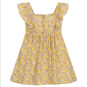 Mayoral Girls Yellow Leaf Dress